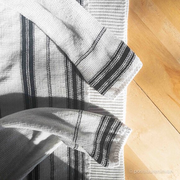 The White Company 100% Linen Striped Sweater – US Size 6 - Picture 7 of 11